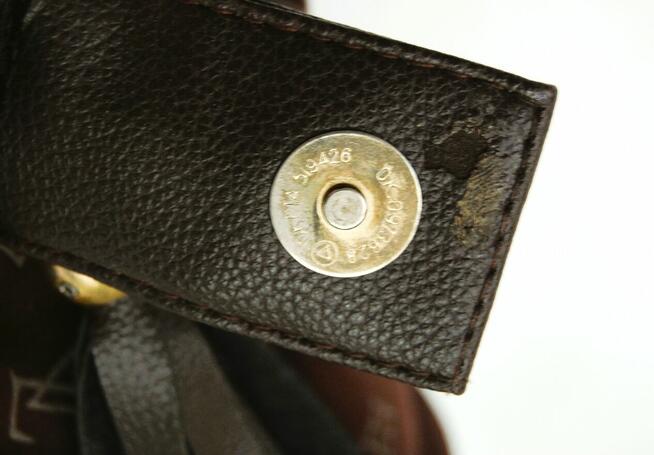 Zamszowa, brązowa torebka na ramię Louis Vuitton, replika