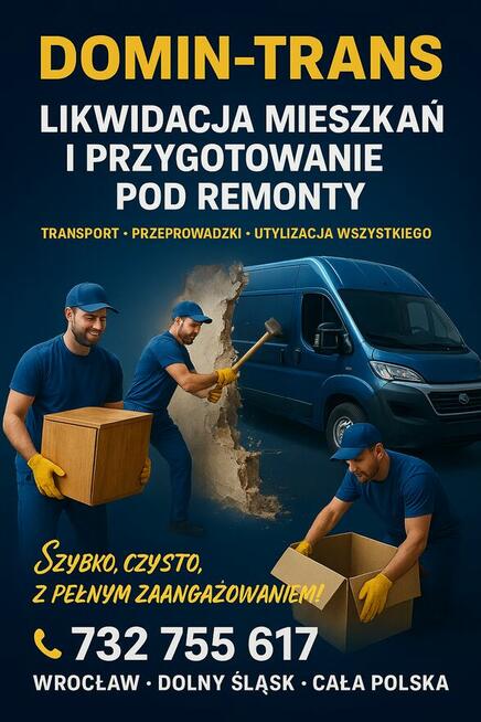 Demolki wewnątrz Wyburzanie Ścianek działowych Demontaż