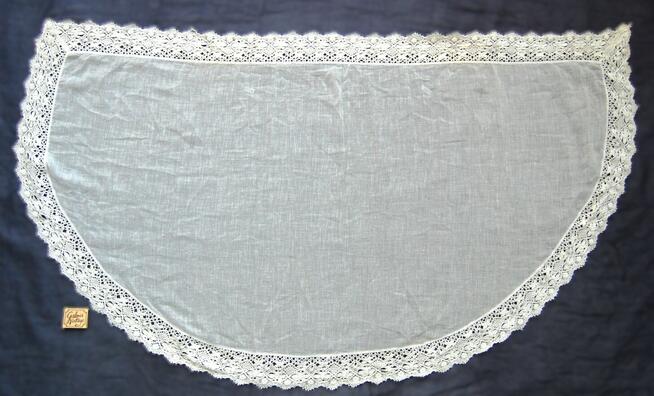 Mantylka, damska chusta na głowę bawełna biała ecru Tradycja