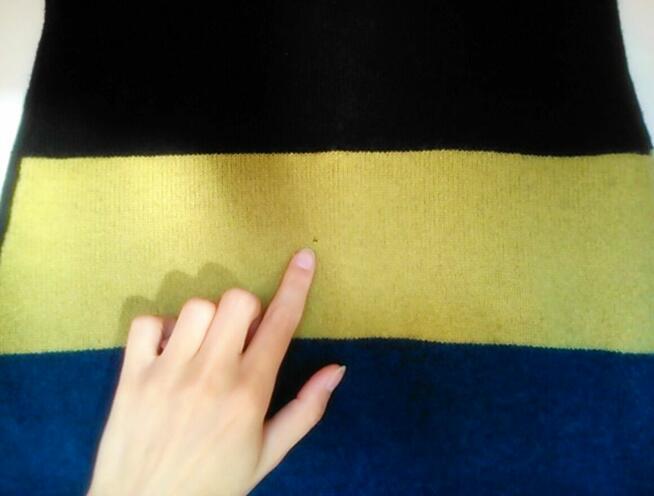 Solar sukienka/tunika 34 (XS), wełna, design geometryczny