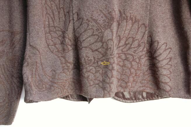 Nice Connection, wełniany żakiet 42 XL, kaszmir, feniks