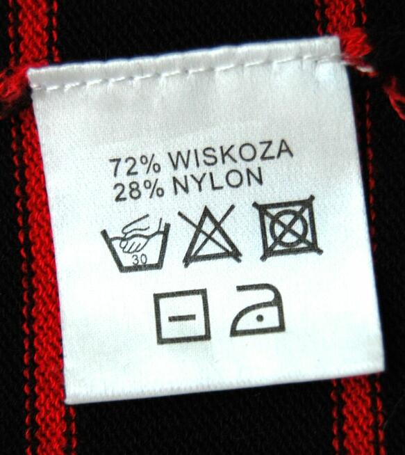 Kardigan Solar 36 S wiskoza paski czarny biały czerwony