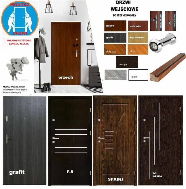 Drzwi wejsciowe do mieszkań, domów