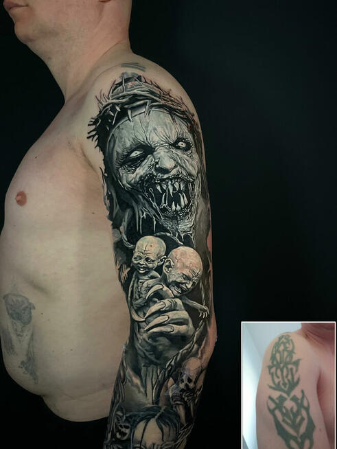 Tatuaż Łódź Piotrkowska 85 Realizm Fine Line Cover