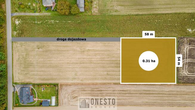 Działka budowlana Sporniak gm. Wojciechów