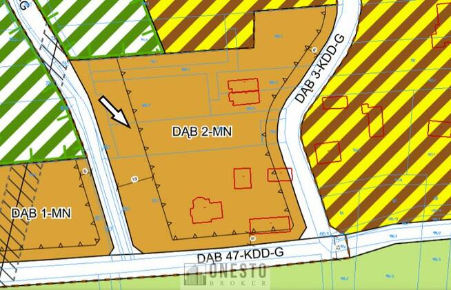 Działka budowlana Dąbrowica gm. Jastków, Szkolna