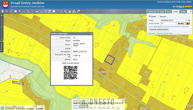 Działka budowlana Moszna gm. Jastków