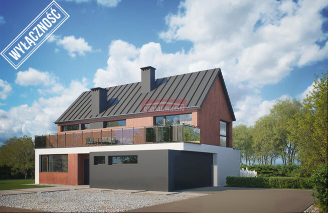 Nowoczesny/ działka 10,43 a/5 pokoi/