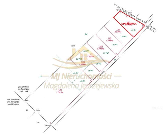 Działka rolna Żabia Wola, św. Anny