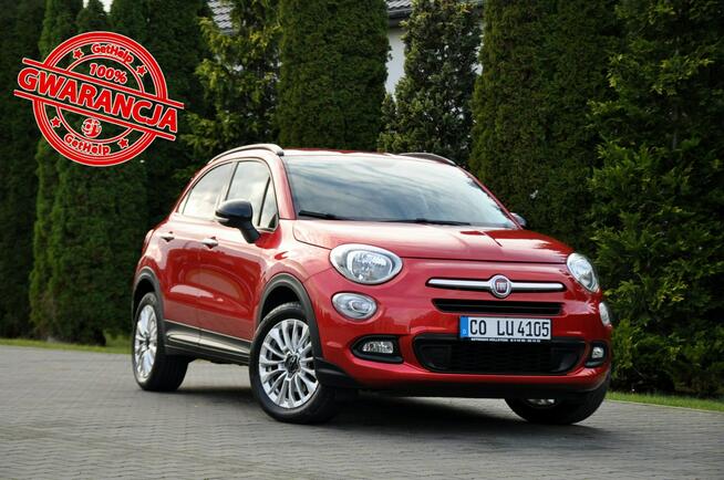 Fiat 500x 1.6i(110KM)*Kolorowa Navi*Parktronik*Welur*Chrom*Reling*I Wł*Alu17"ASO