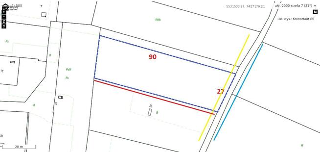 Działka budowlana Łyczanka gm. Siepraw, Polna