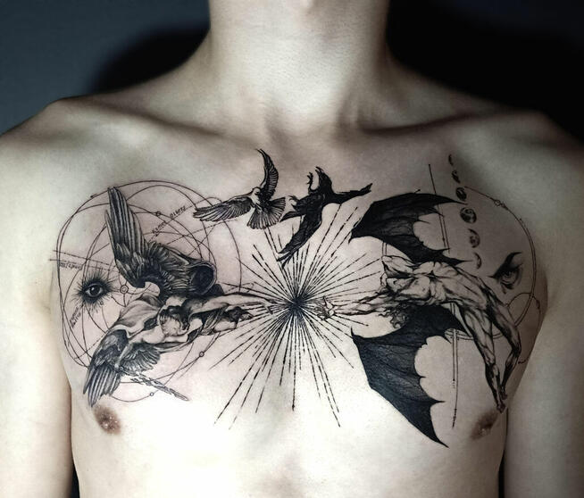 Tatuaż Łódź Piotrkowska 85 Realizm Fine Line Cover