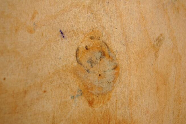 Chochłoma jarzębina ręcznie malowany okrągły pojemnik drewno