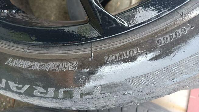 sprzedam kpl 4 szt kół samochodowych o wym 215/45 R17