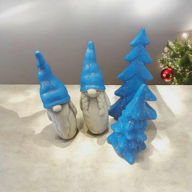 Bałwan gipsowy Bałwanki z gipsu Boże Narodzenie skrzat