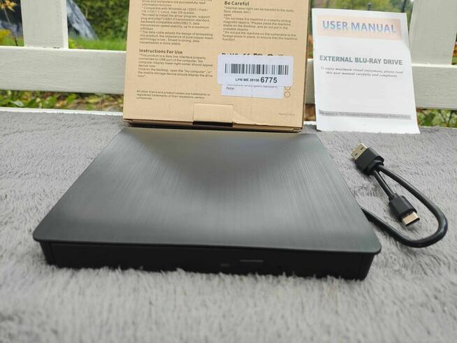 Zewnętrzny napęd Blu Ray Blue BD015 Nagrywarka DVD CD Player