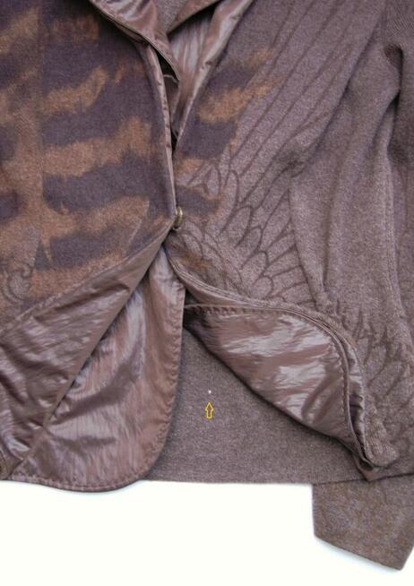 Nice Connection, wełniany żakiet 42 XL, kaszmir, feniks