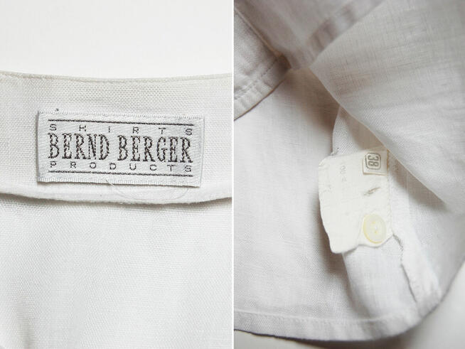 Bernd Berger lniana koszula damska 38 M S len vintage 80 90
