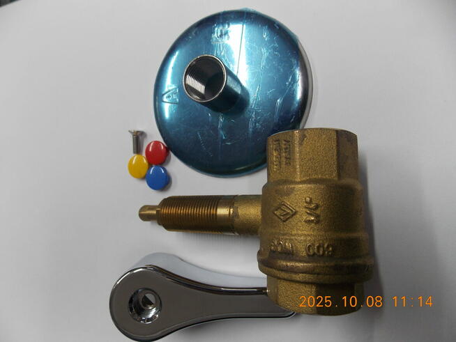 ZAWÓR KULOWY PODTYNKOWY GW/GW MOSIĘŻNY Z DŹWIGNIĄ