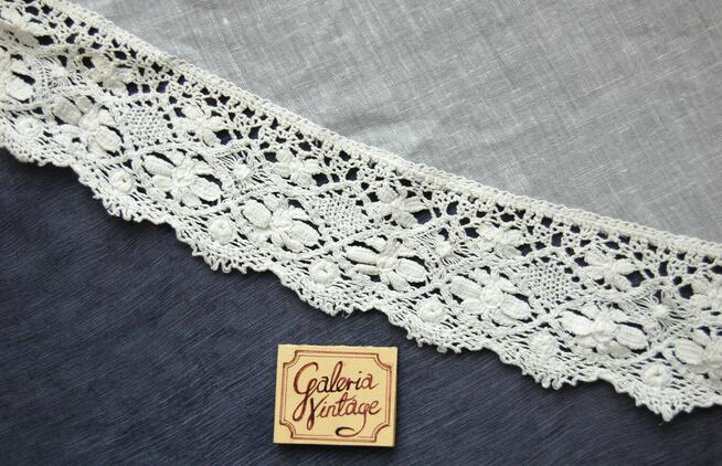 Mantylka, damska chusta na głowę bawełna biała ecru Tradycja