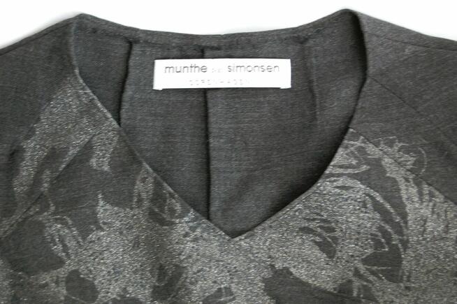 Munthe Plus Simonsen skandynawski sweter 36 S wełna liliowy