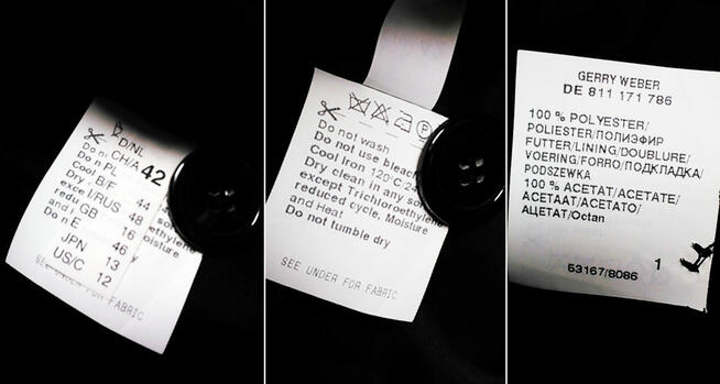 Gerry Weber czarna marynarka/żakiet damski 42XL kwiaty welur