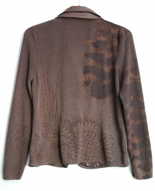 Nice Connection, wełniany żakiet 42 XL, kaszmir, feniks