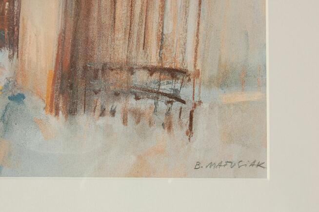 Kazimierz Dolny, pejzaż, pastele, Beata Matusiak, tryptyk