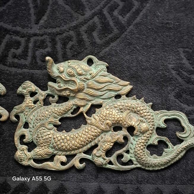 Dwa Smoki z mosiądzu w stylu vintage