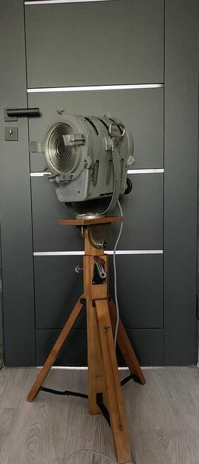 Lampa podłogowa loft teatr film PRL lata 50-60 zabytek
