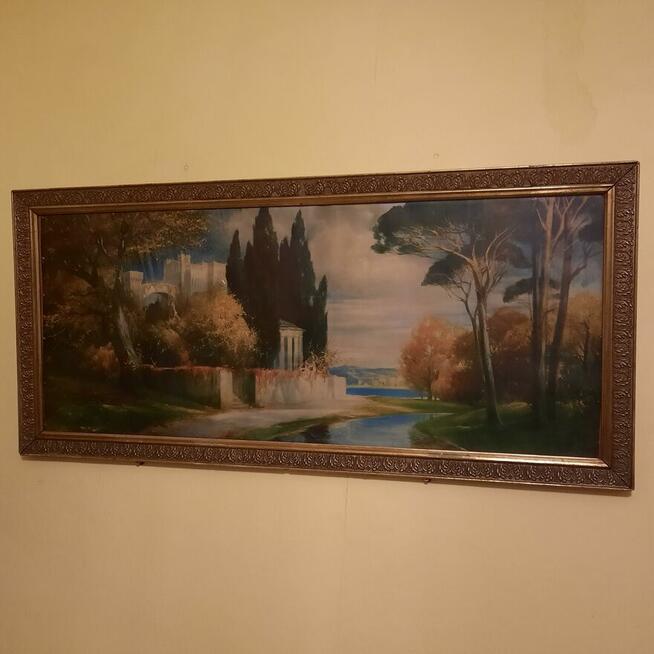 Obraz w zabytkowej ramie