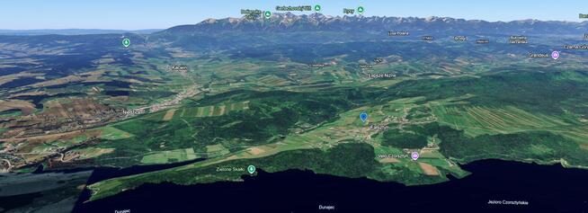 Działka budowlana Falsztyn Pieniny Podhale Góry Jezioro