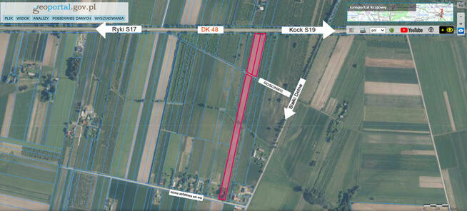 Ziemia inwestycyjna rolno/budowlana, 2,02 ha przy trasie K48