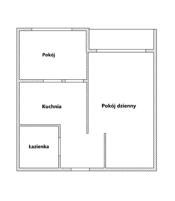 Mieszkanie 36 m2 2 pokoje 3 piętro ul. Batorego