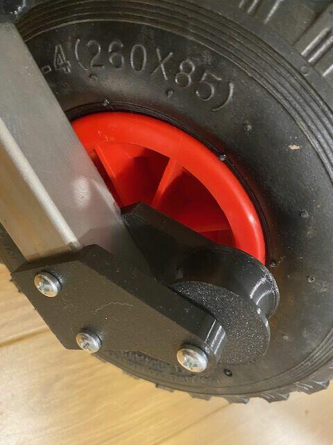 Koła do wodowania pontonu slipowe z rolką i blokadą kotwicy