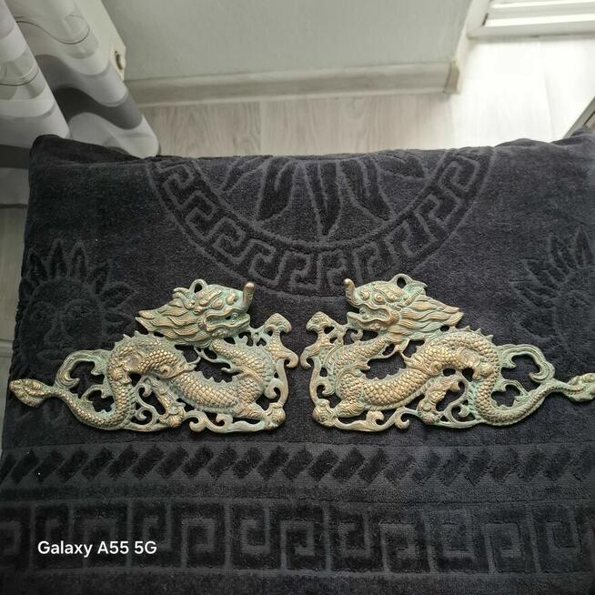 Dwa Smoki z mosiądzu w stylu vintage