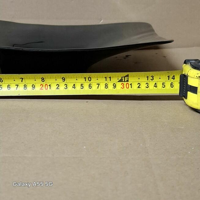 Czarna patera ze szkła