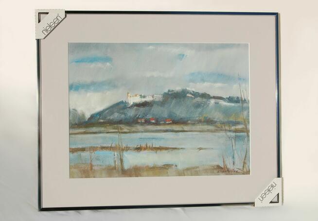 Kazimierz Dolny, pejzaż, pastele, Beata Matusiak, tryptyk