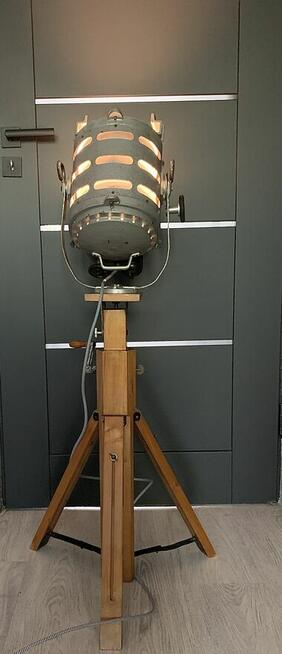 Lampa podłogowa loft teatr film PRL lata 50-60 zabytek