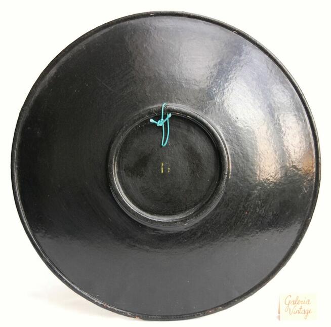 Drewniany, malowany talerz do powieszenia chochłoma Rosja