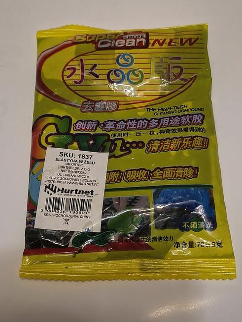 Slime ,czyścik ,żel do czyszczenia powierzchni