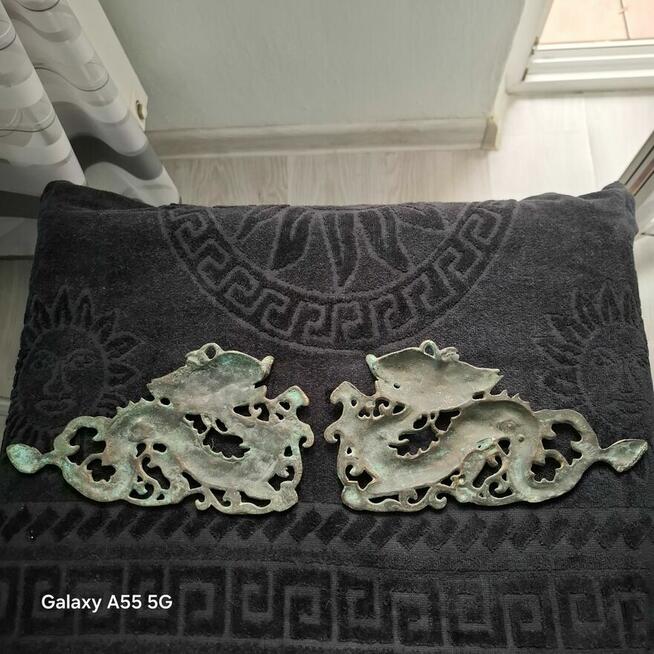 Dwa Smoki z mosiądzu w stylu vintage