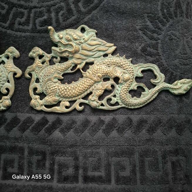 Dwa Smoki z mosiądzu w stylu vintage