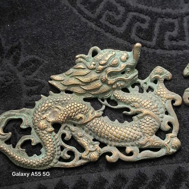 Dwa Smoki z mosiądzu w stylu vintage