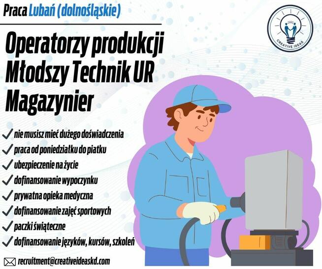 Operator maszyn lub magazynier