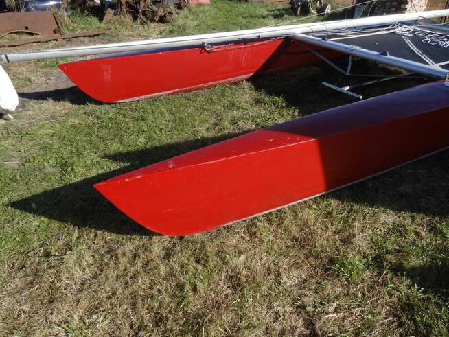 Katamaran Tornado, 6 x 3 m, maszt 9 m, kadłuby laminat GFK