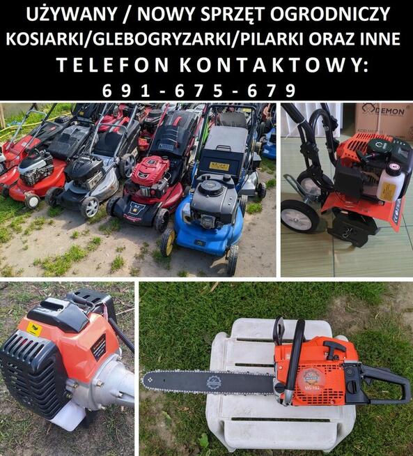 Sprzęt ogrodniczy - kosiarki/kosy spalinowe/glebogryzarki