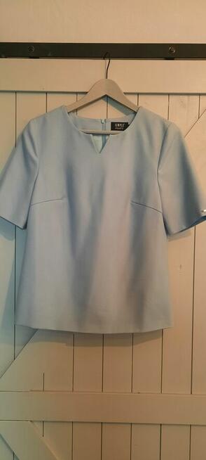 Bluzka Simple M/38/10 niebiesko-gołębia-real foto