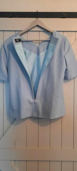 Bluzka Simple M/38/10 niebiesko-gołębia-real foto