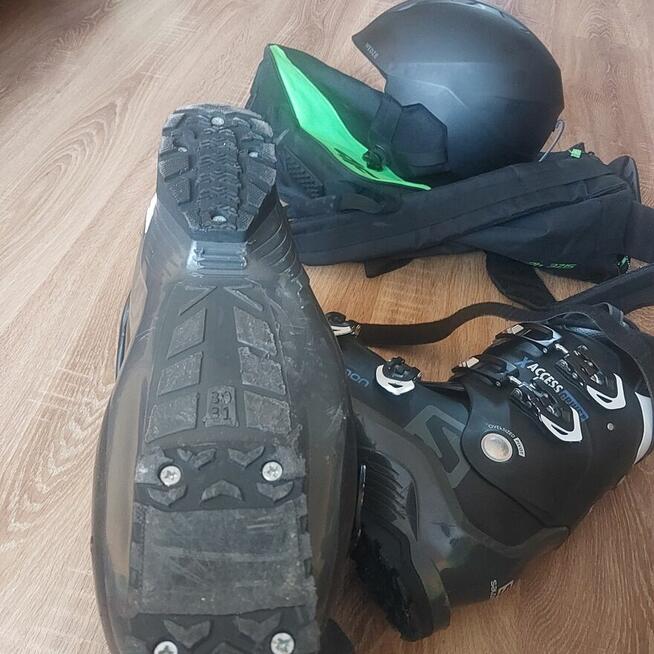 BUTY SALOMON 30-31 KASK TORBA